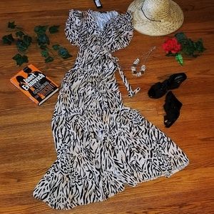 Nasty Gal "Sweet Wild of Mine" Wrap Maxi NWT